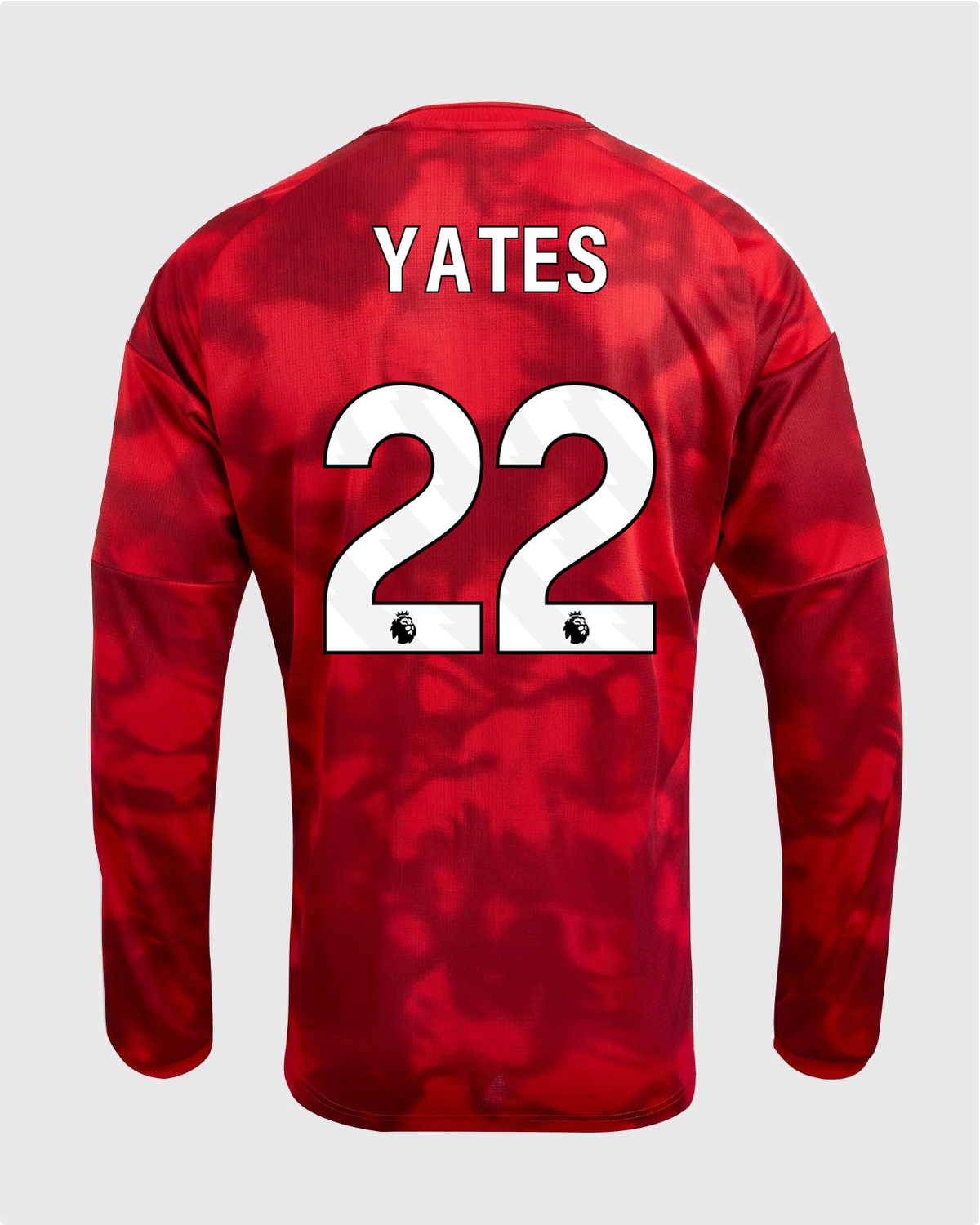 NFFC 26/27 Long Sleeve Home Shirt with Yates 22 Premier League Printing