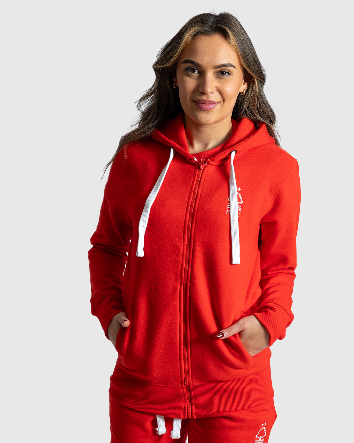 NFFC Red Essential Full Zip Hoodie