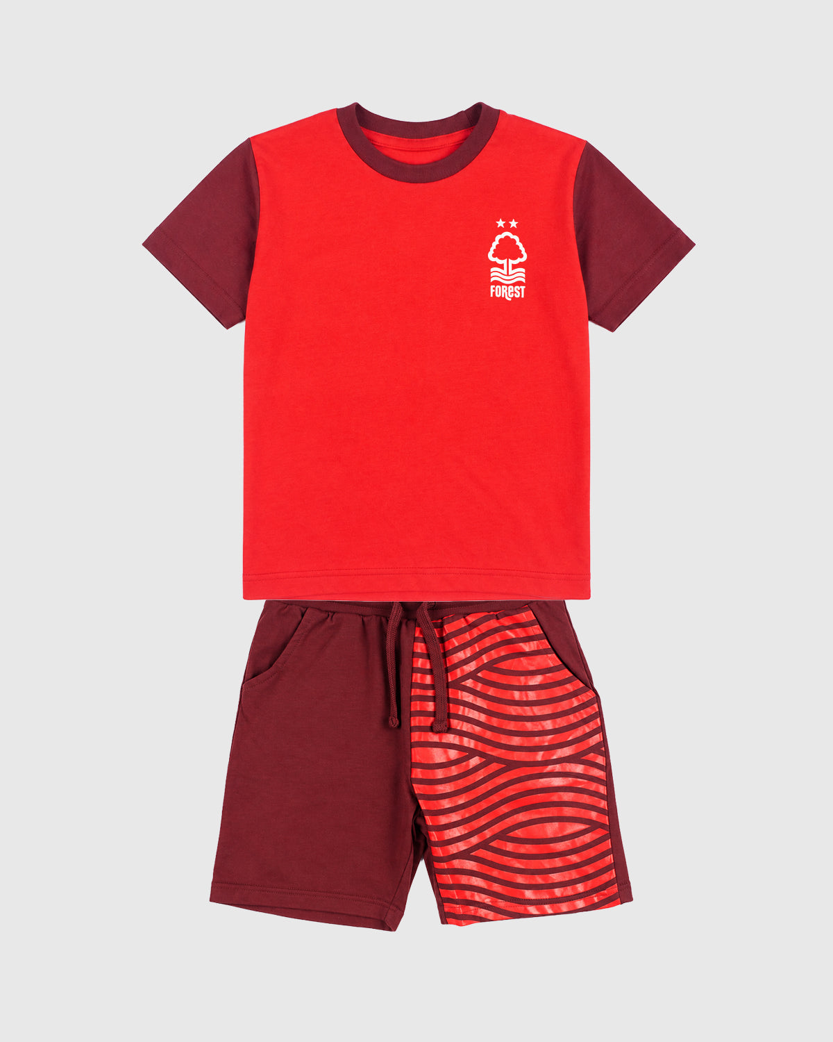 NFFC Junior Red Wave Pyjama Set