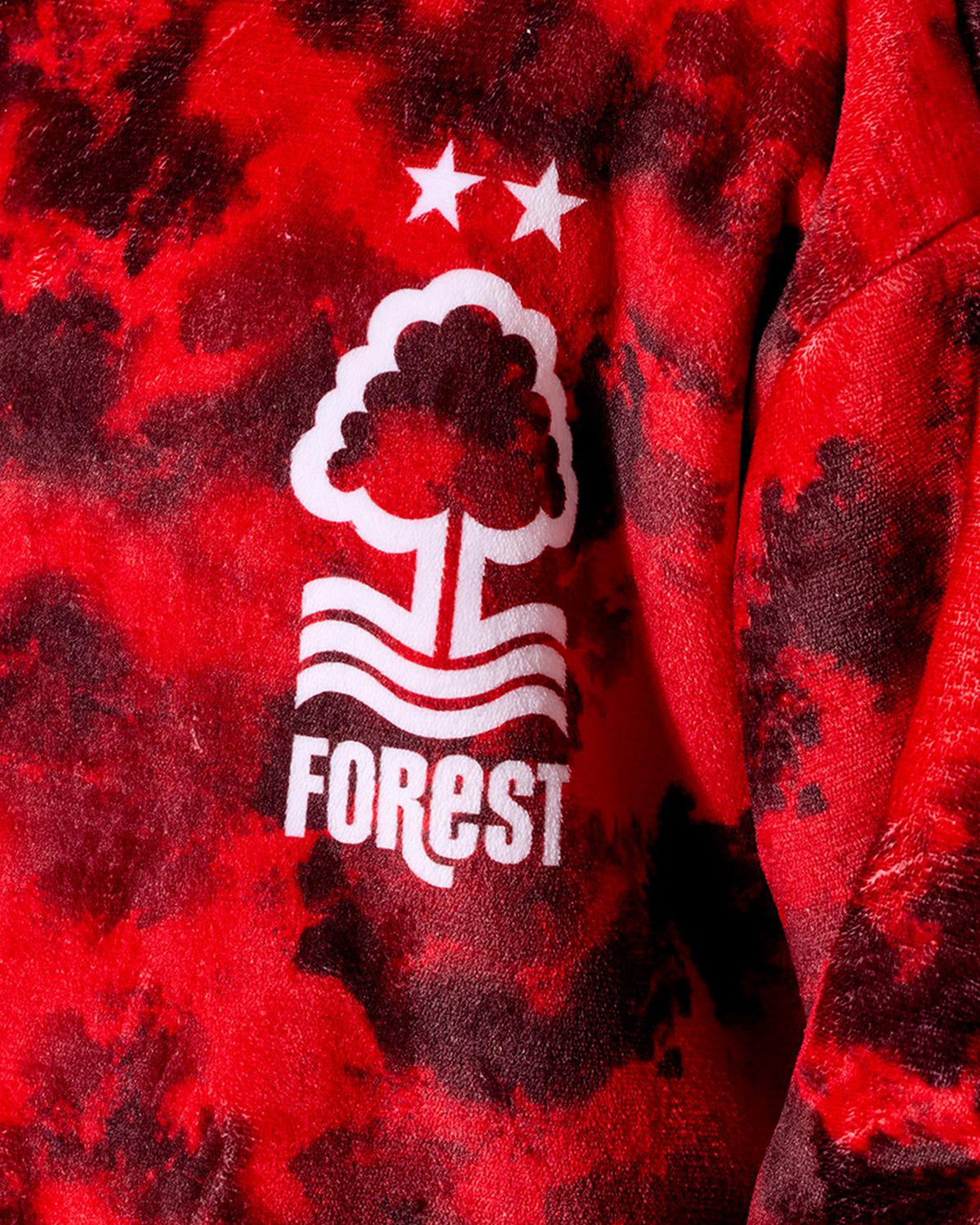 NFFC Junior Red Camo Sherpa Hoodie
