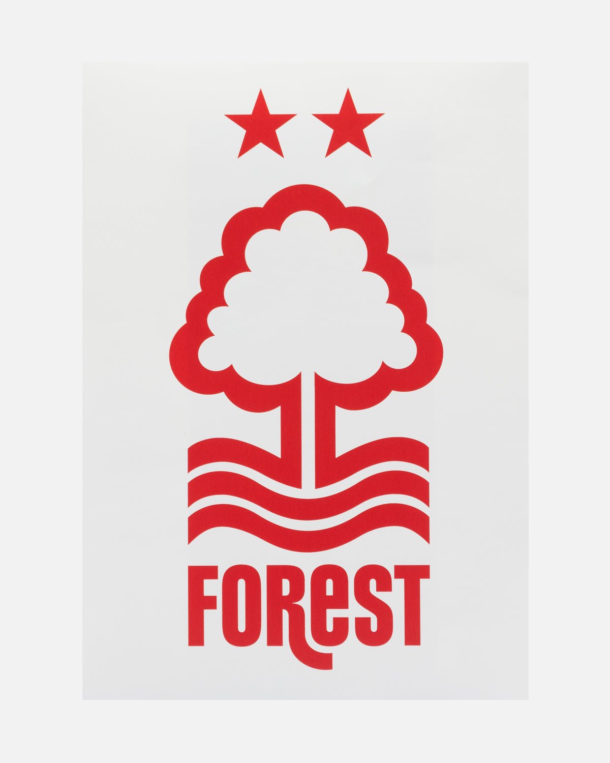 NFFC A5 Red Crest Decal - Nottingham Forest FC