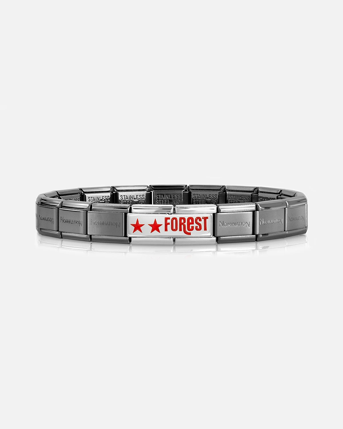 NFFC Black Nomination Two Star Classic Bracelet - Nottingham Forest FC