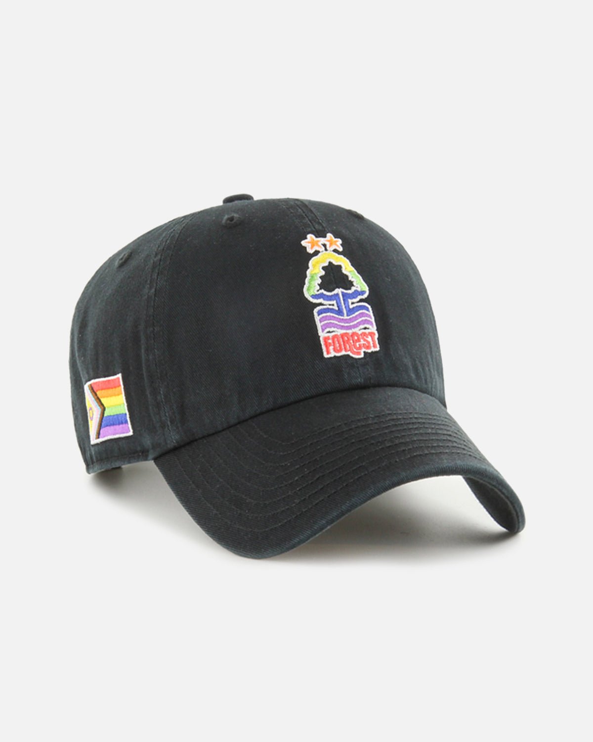 NFFC Black Sure Shot Pride ’47 Clean Up Cap - Nottingham Forest FC