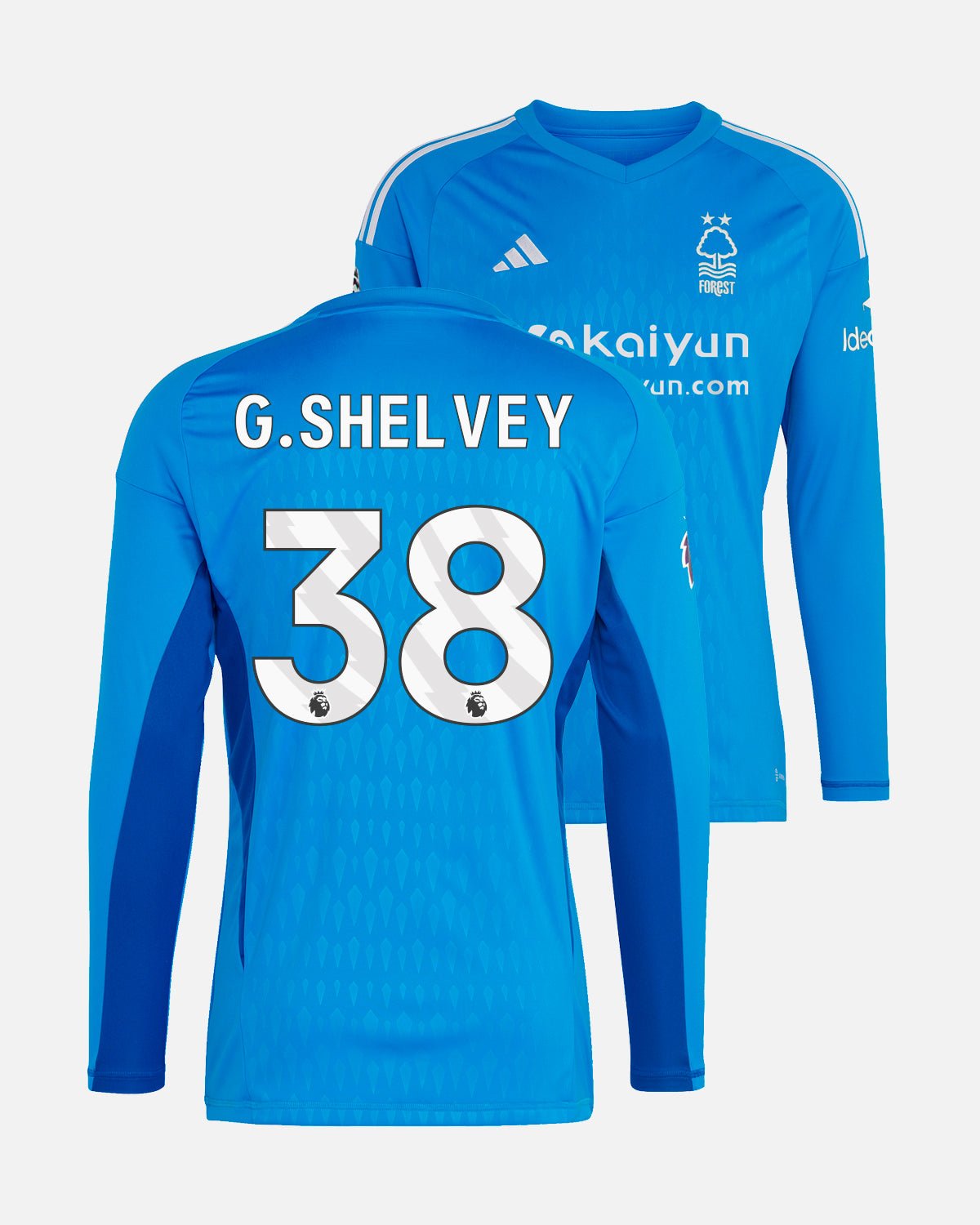 NFFC Blue Goalkeeper Shirt 23-24 - G. Shelvey 38 - Nottingham Forest FC