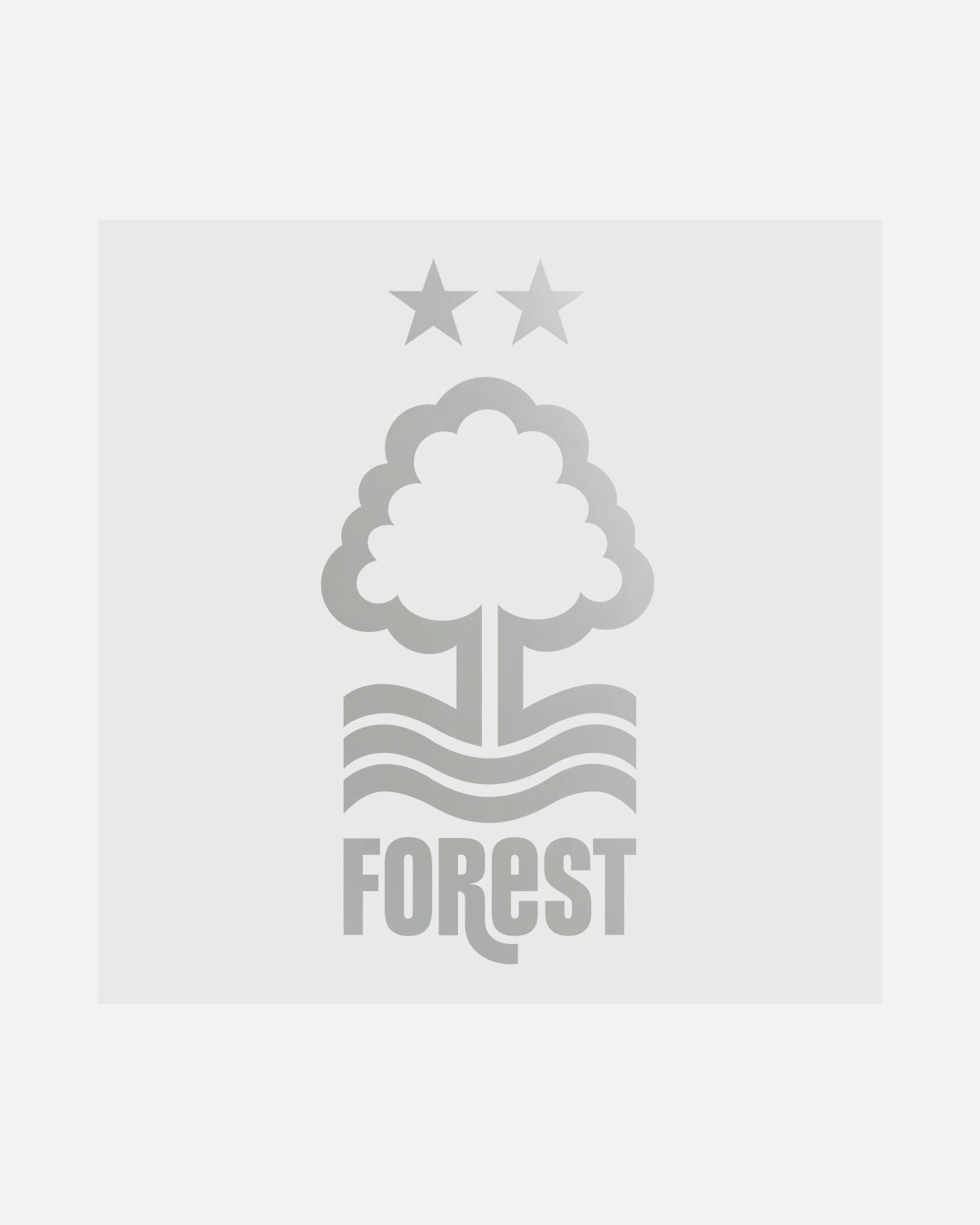 NFFC Etched Crest Car Sticker - Nottingham Forest FC