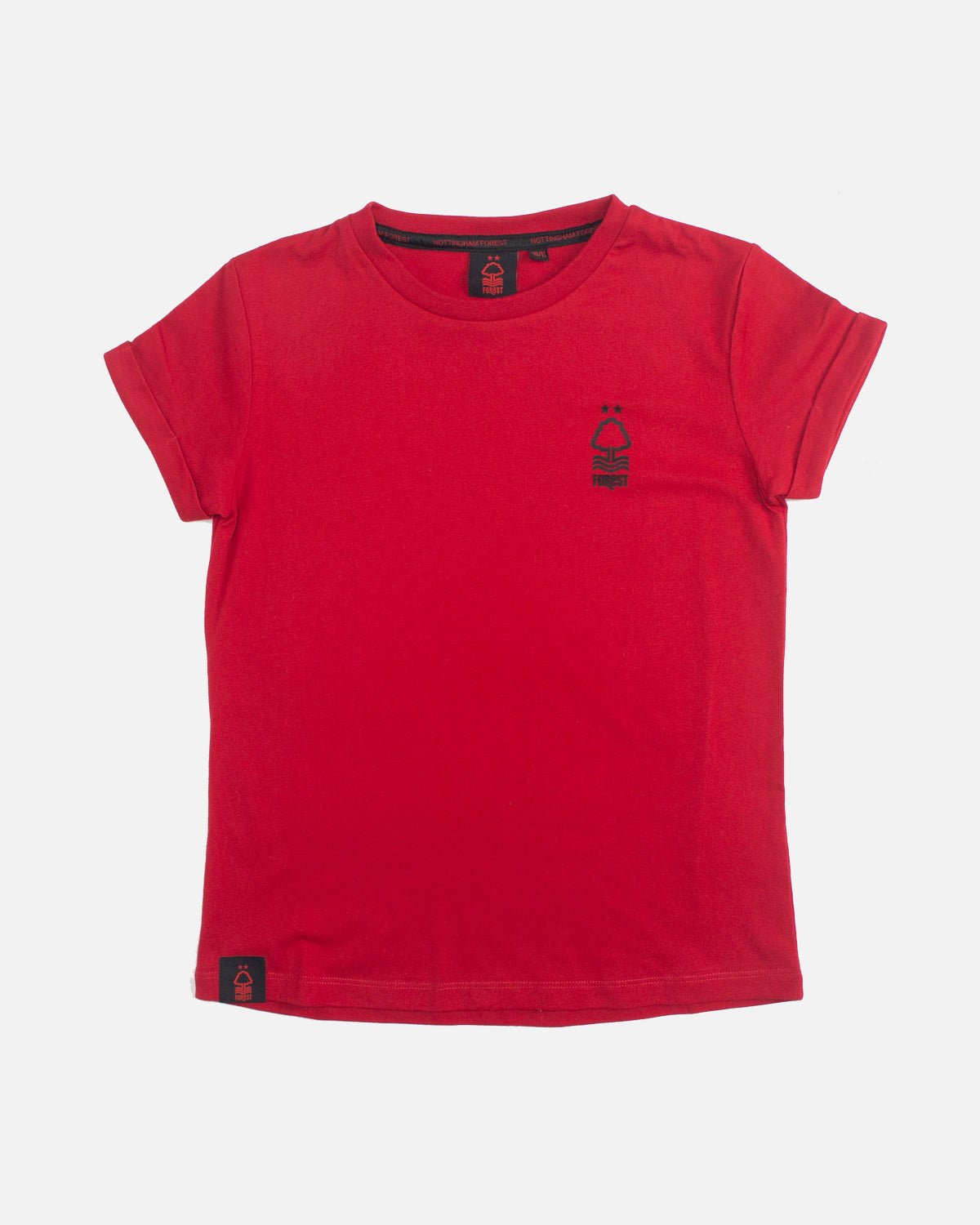 NFFC Girls Red Essential Crew Neck T-Shirt - Nottingham Forest FC
