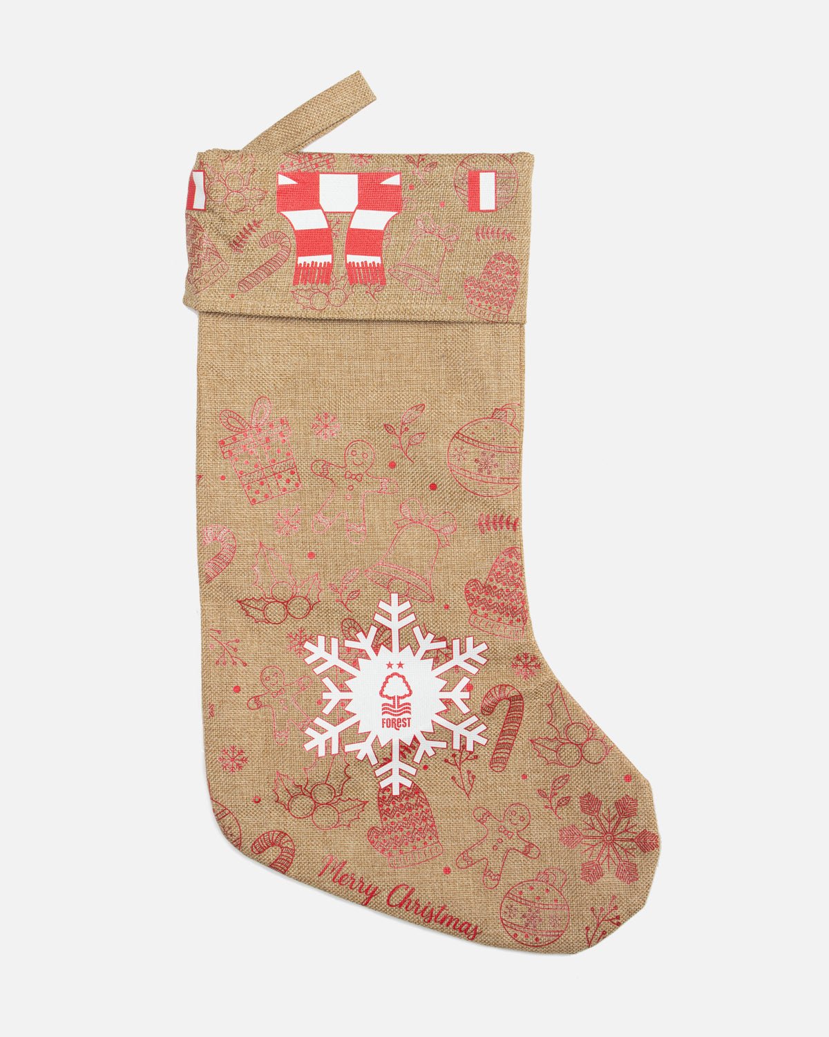 NFFC Hessian Christmas Stocking - Nottingham Forest FC