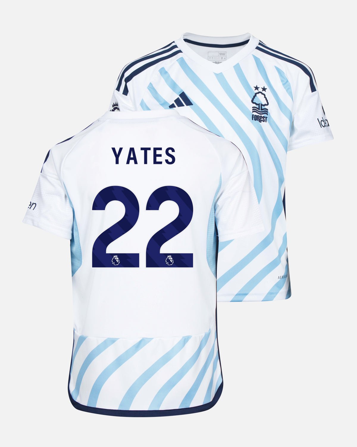 NFFC Junior Away Shirt 23-24 - Yates 22 - Nottingham Forest FC