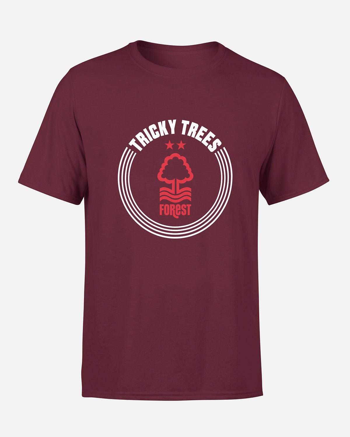 NFFC Junior Burgundy Tricky Trees Circle Tee - Nottingham Forest FC