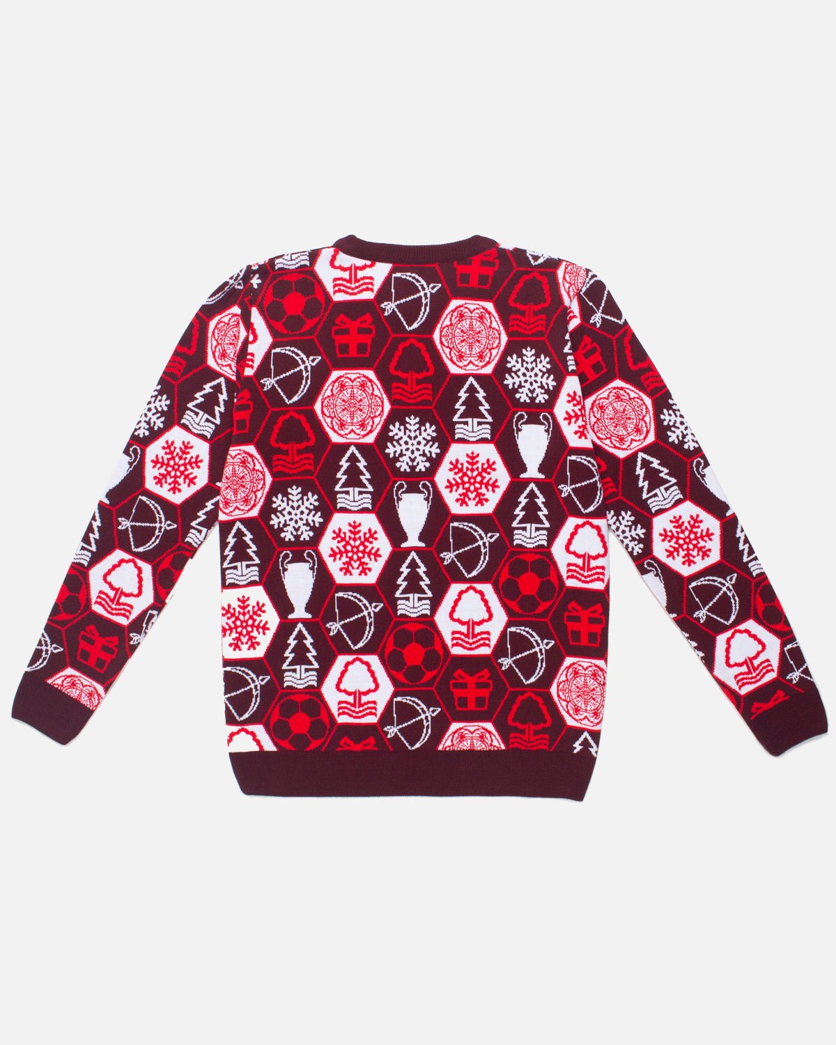 NFFC Junior Honeycomb Christmas Jumper - Nottingham Forest FC