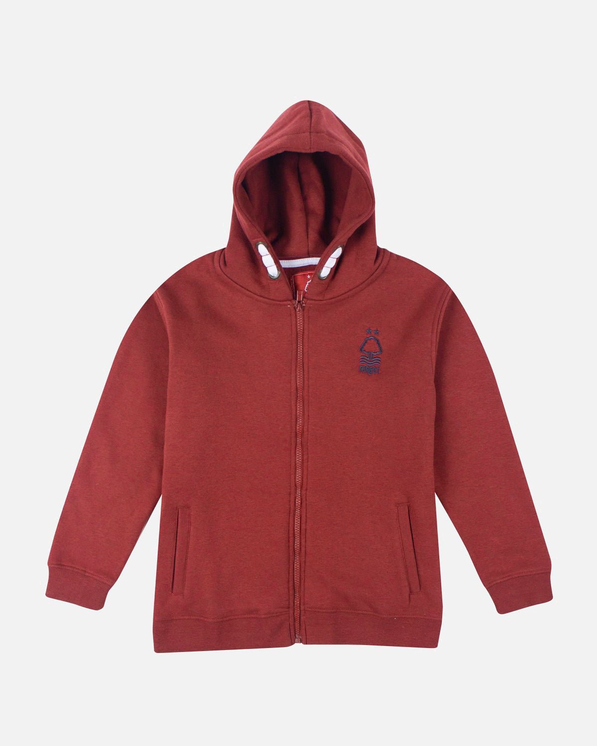 NFFC Junior Red Full Zip Hoodie Nottingham Forest FC