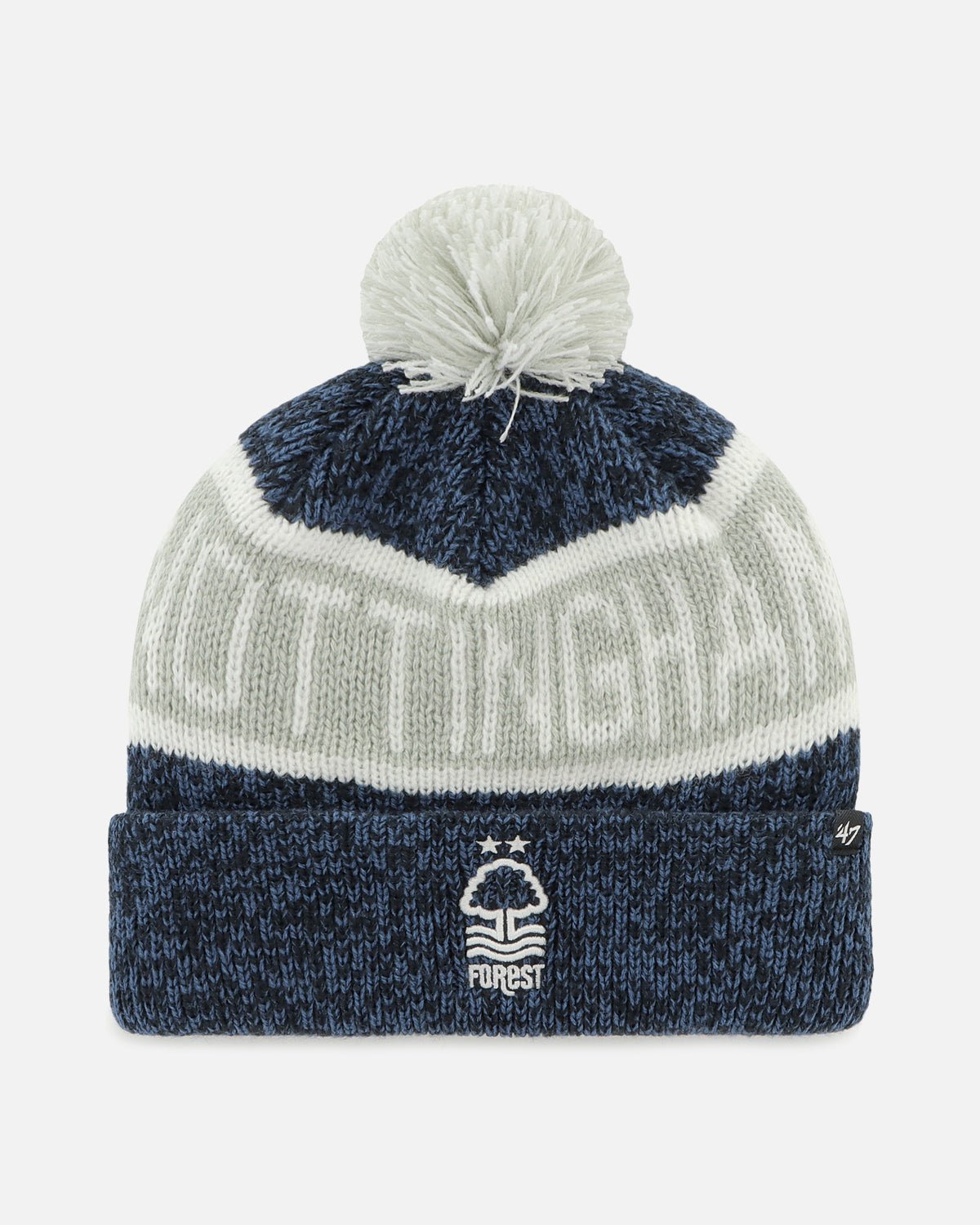 NFFC Navy/Grey Tadpole '47 Cuff Knit - Junior - Nottingham Forest FC