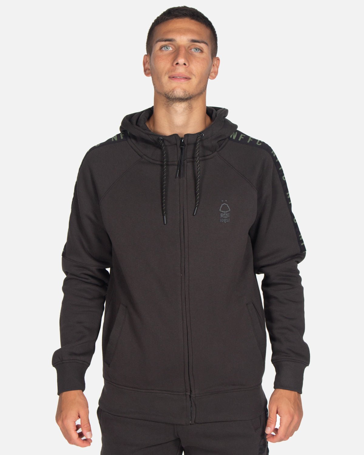NFFC Taped Zip Hoodie - Nottingham Forest FC