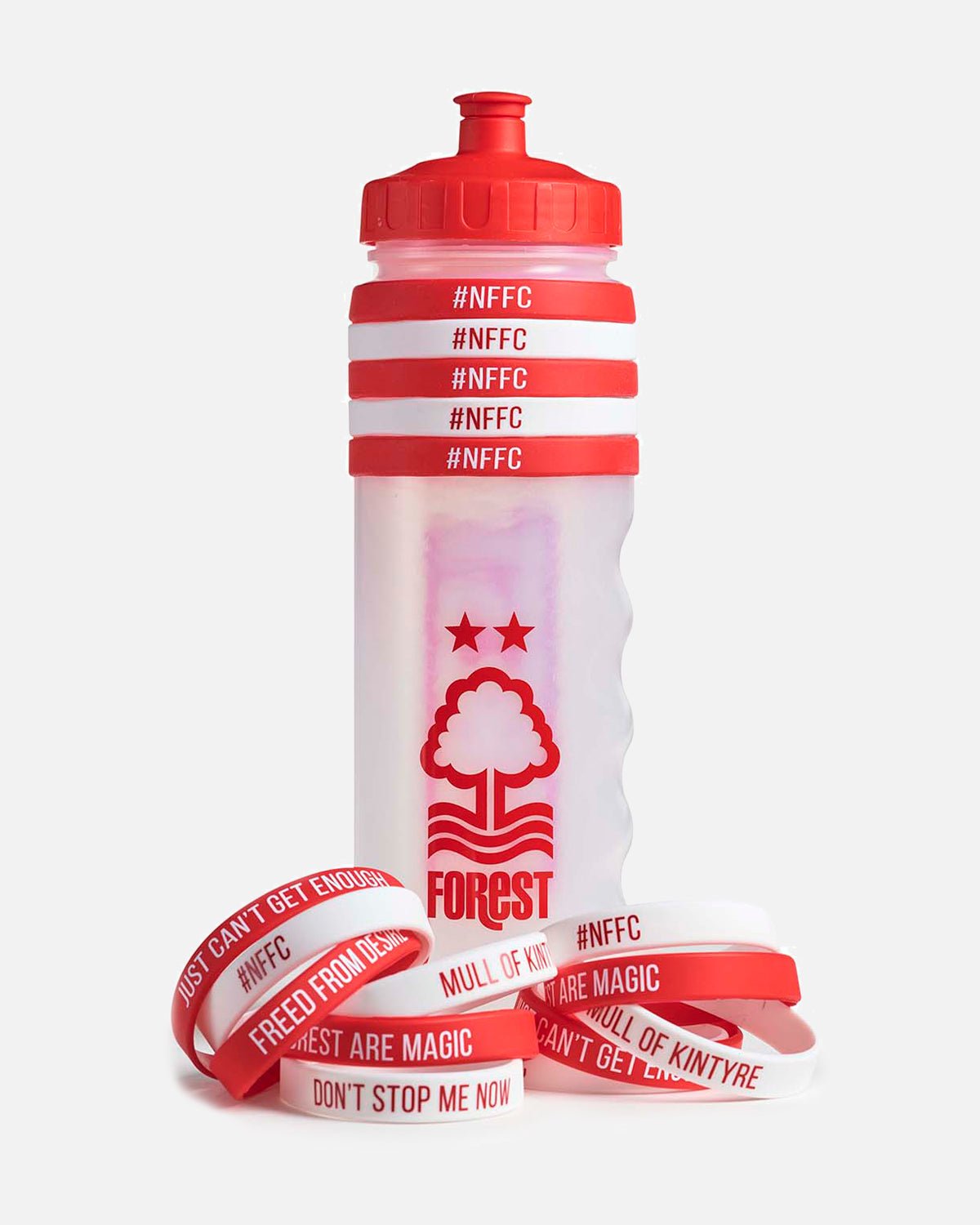 NFFC Water Bottle with Wristbands - Nottingham Forest FC