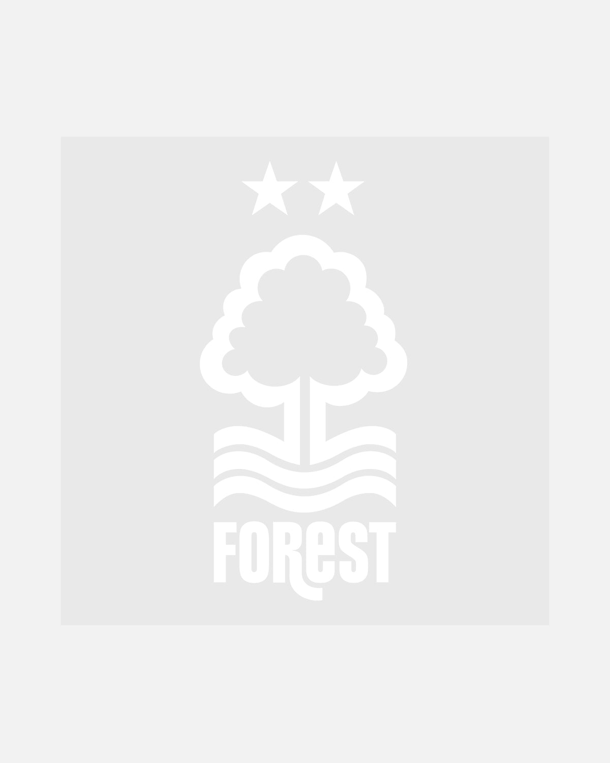 NFFC White Crest Car Sticker - Nottingham Forest FC