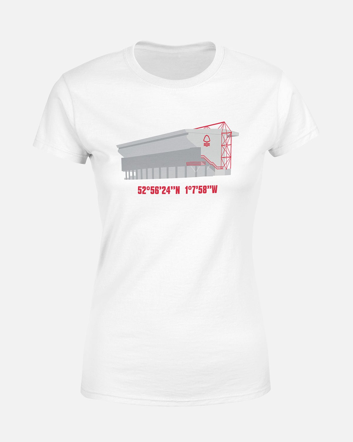 NFFC Women's White Trent End T-Shirt - Nottingham Forest FC