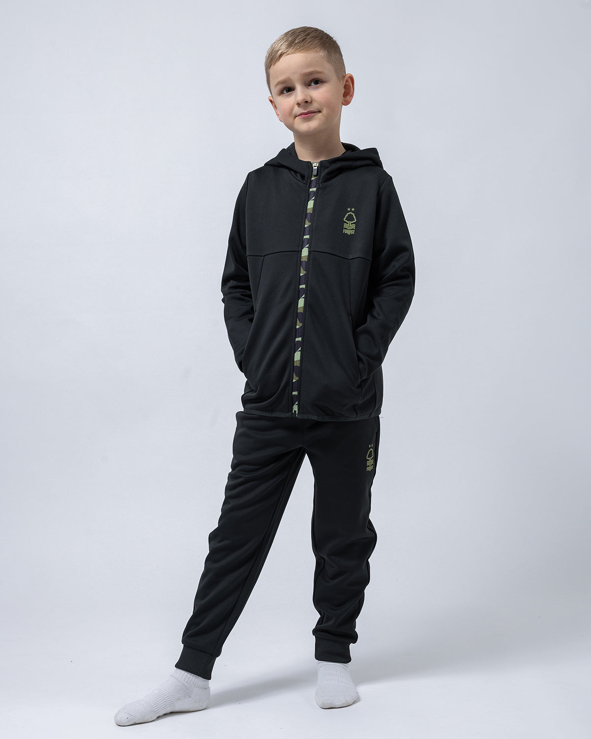 NFFC Junior Camo Zip Hoodie