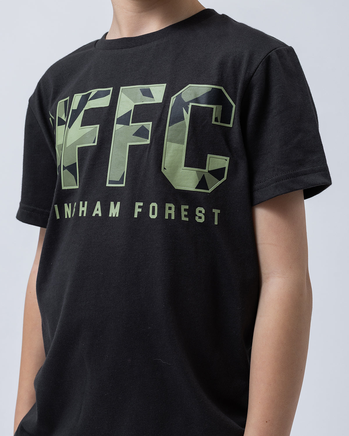 NFFC Junior Camo Font T-Shirt