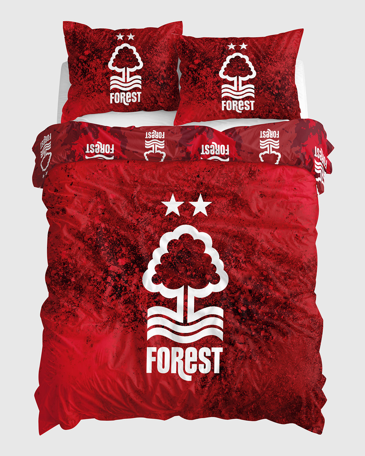 NFFC Red Burst Print Duvet Set