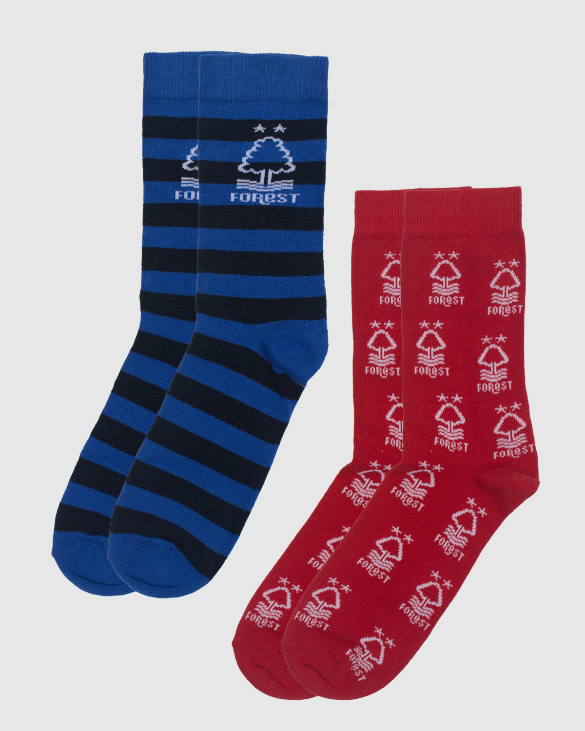 NFFC 2 Pack Multi-Crest Socks