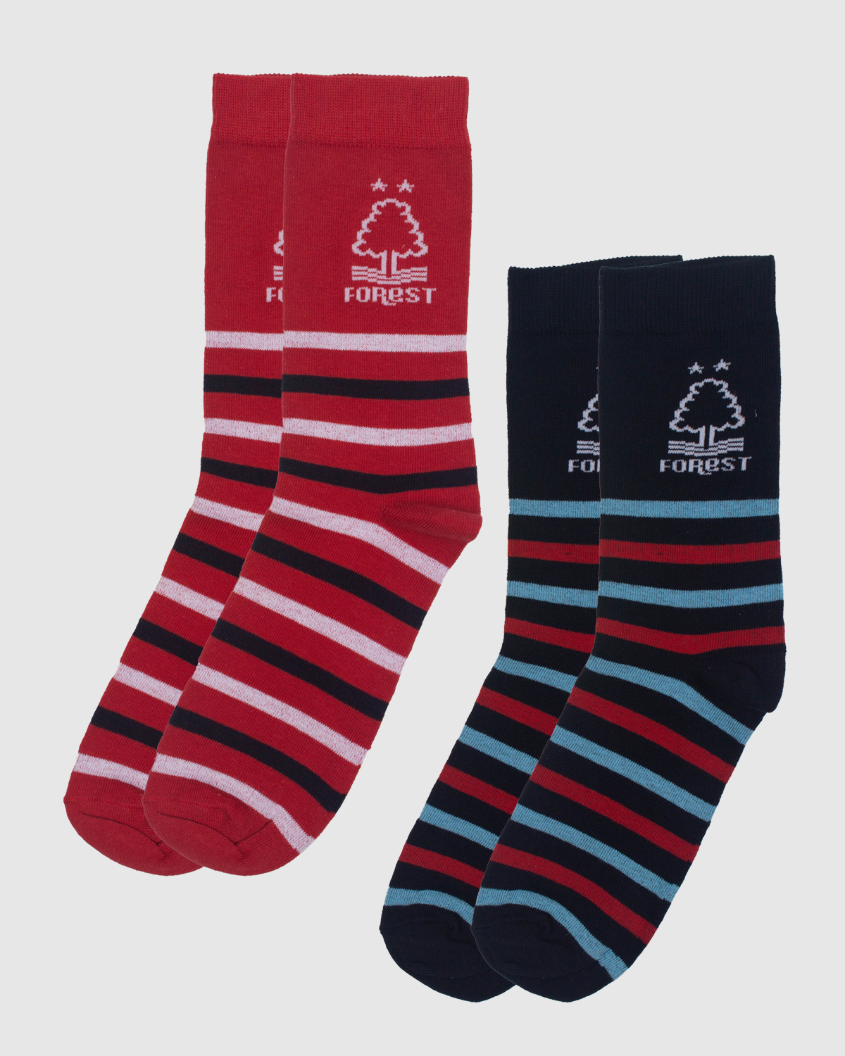 NFFC 2 Pack Multi-Sripe Socks