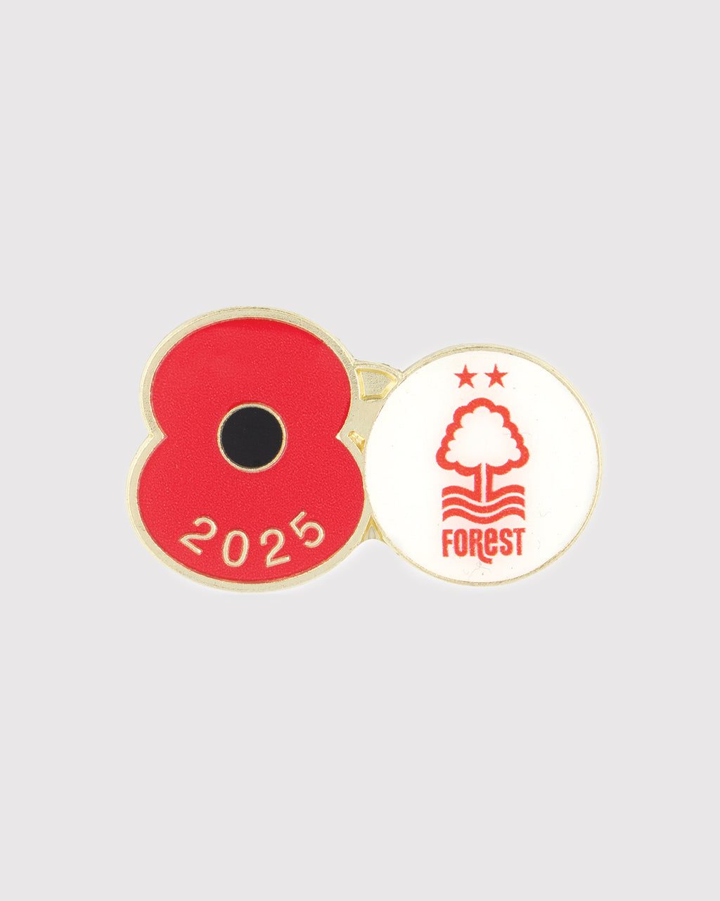 NFFC 2025 Poppy Pin Badge White Nottingham Forest FC