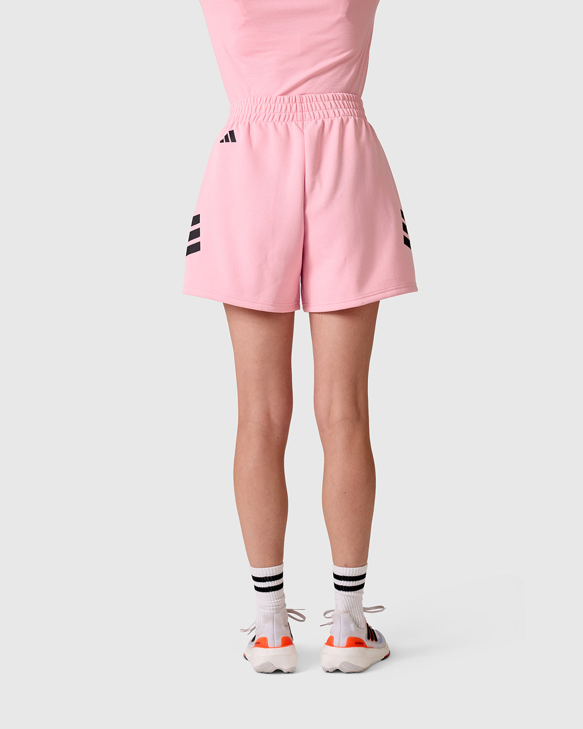 NFFC adidas Women's Future Icons Pink 3-Stripe Shorts