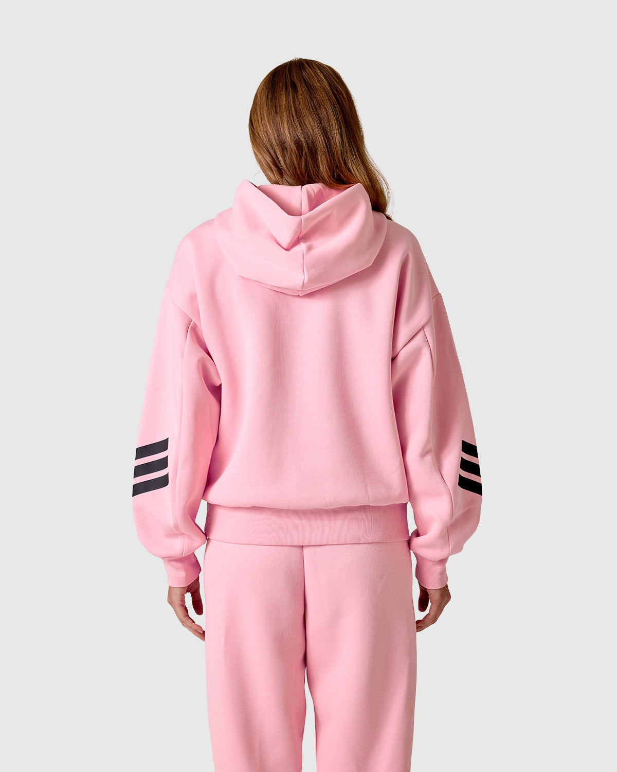 NFFC adidas Women's Future Icons Pink 3-Stripe Hoodie