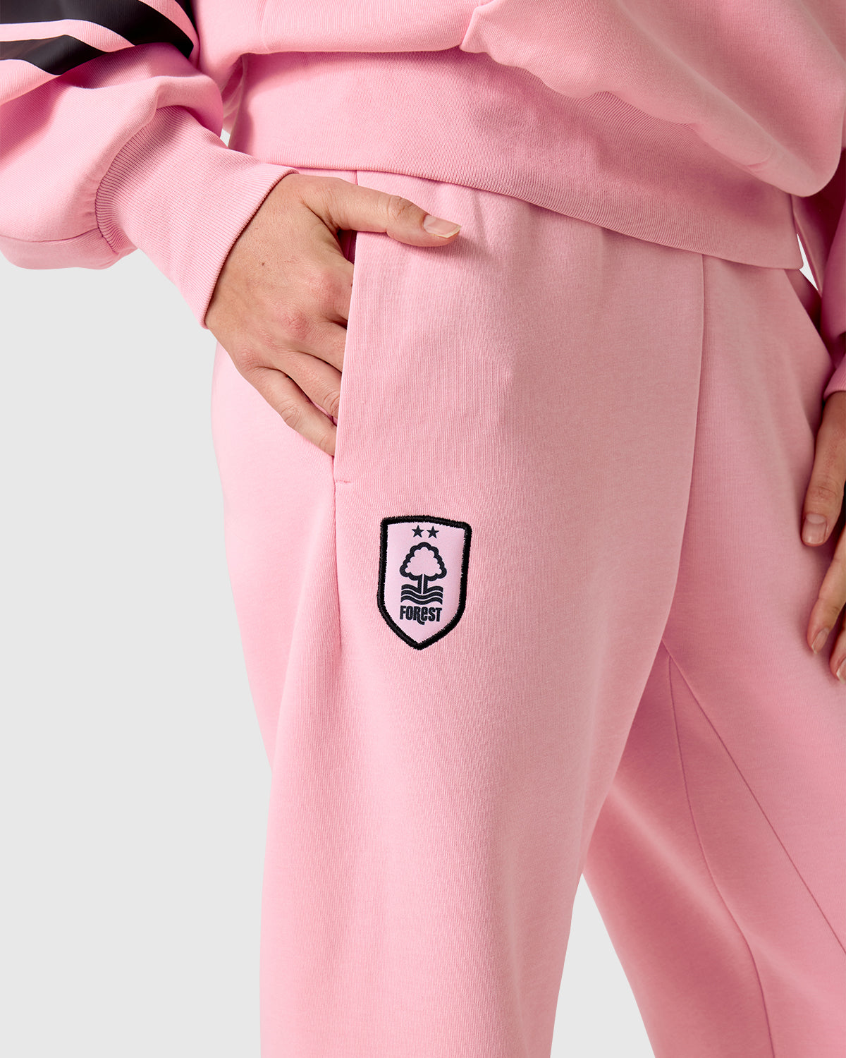 NFFC adidas Women's Future Icons Pink 3-Stripe Jogger