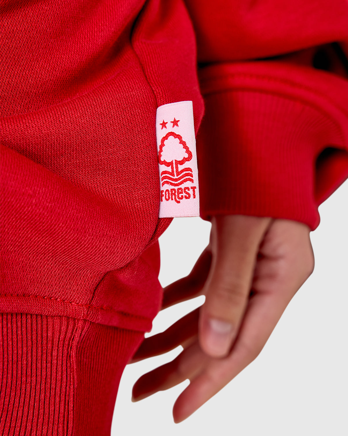 NFFC Women's Oversized Red Tonal Hoodie