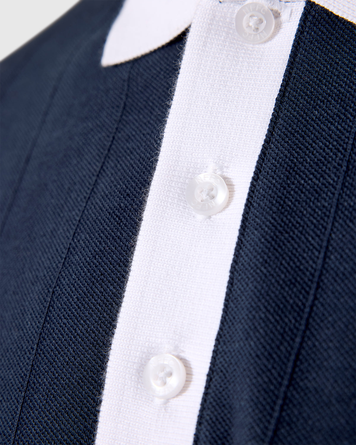 NFFC Navy Bridgford Drop Needle Polo