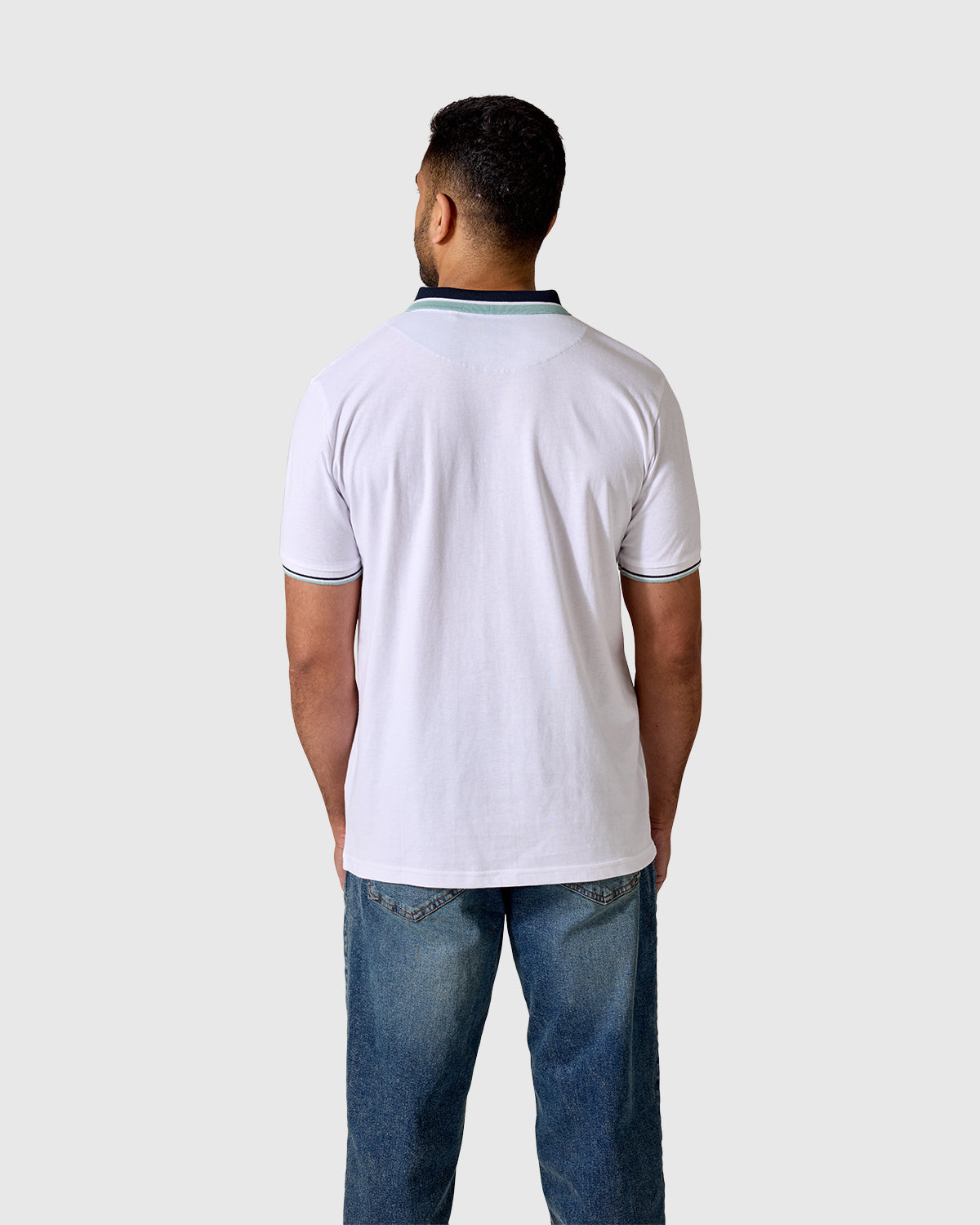 NFFC White Bridgford Tipped Polo