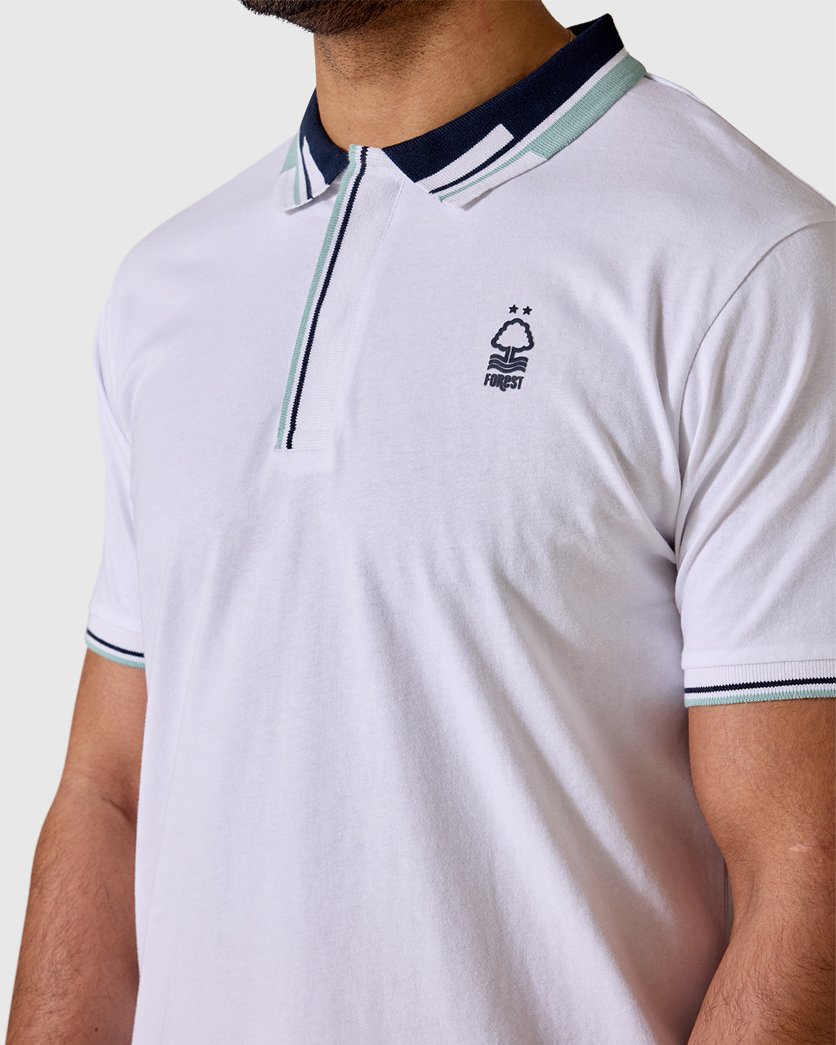 NFFC White Bridgford Tipped Polo
