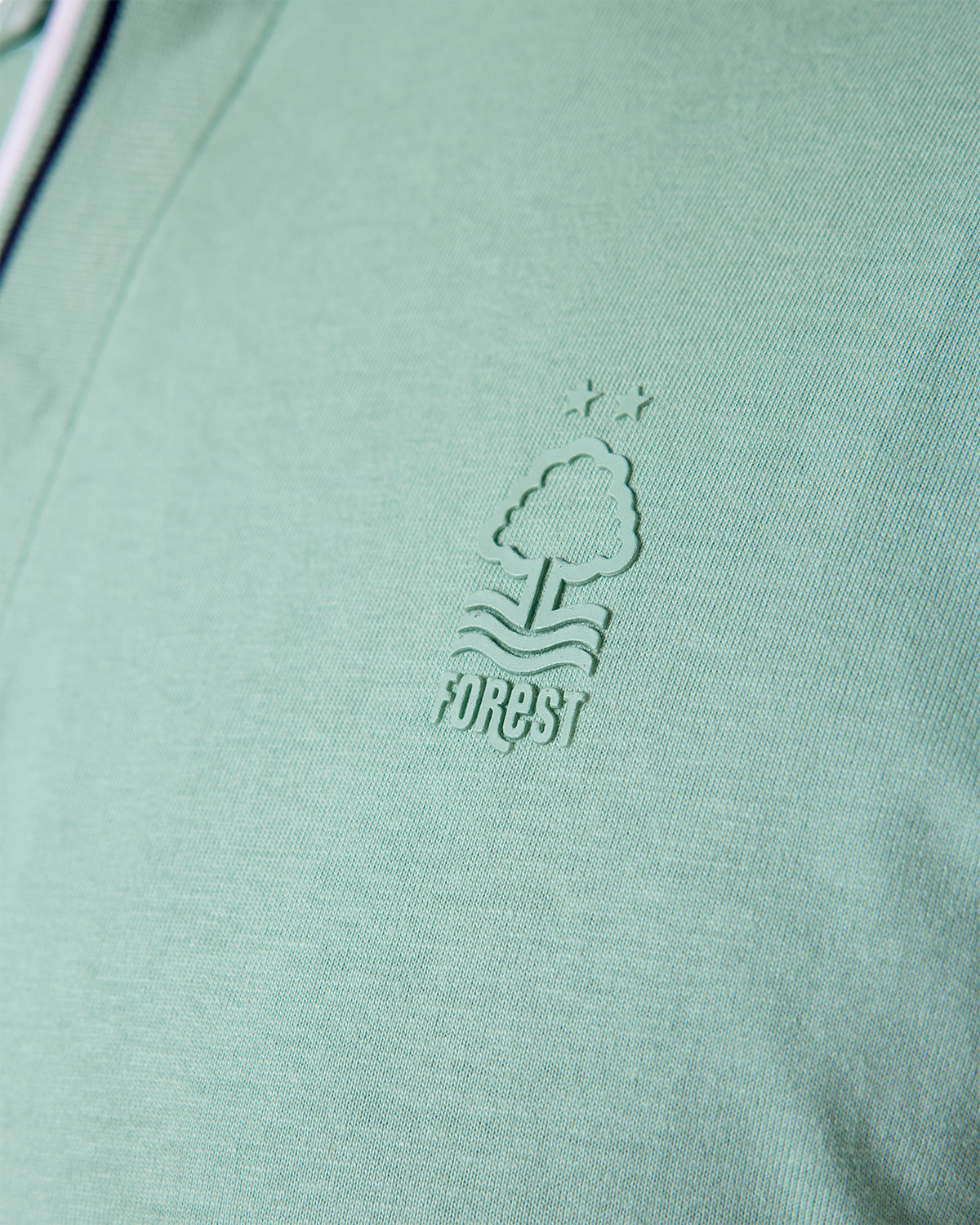NFFC Light Teal Bridgford Tipped Polo