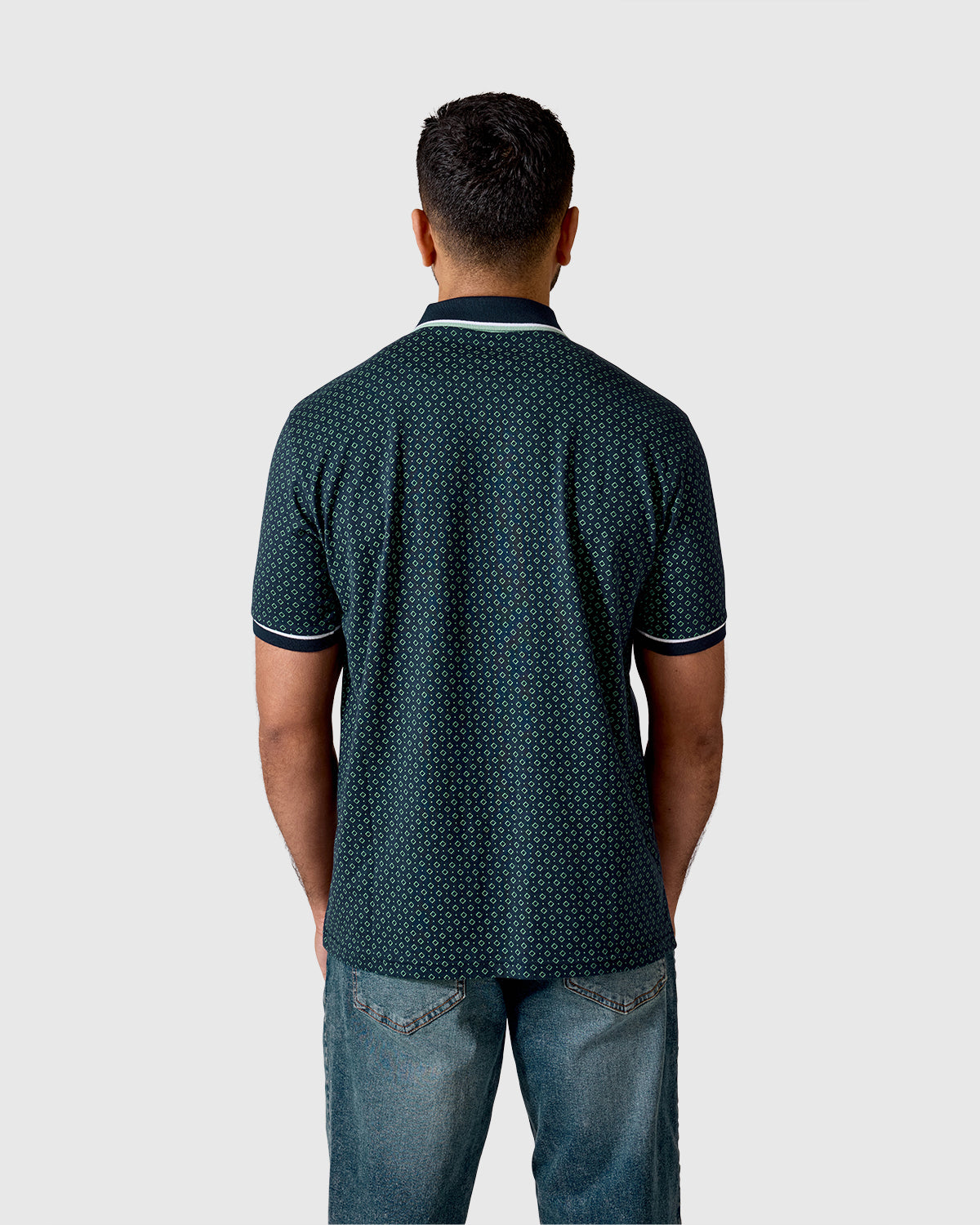 NFFC Navy Bridgford AOP Polo