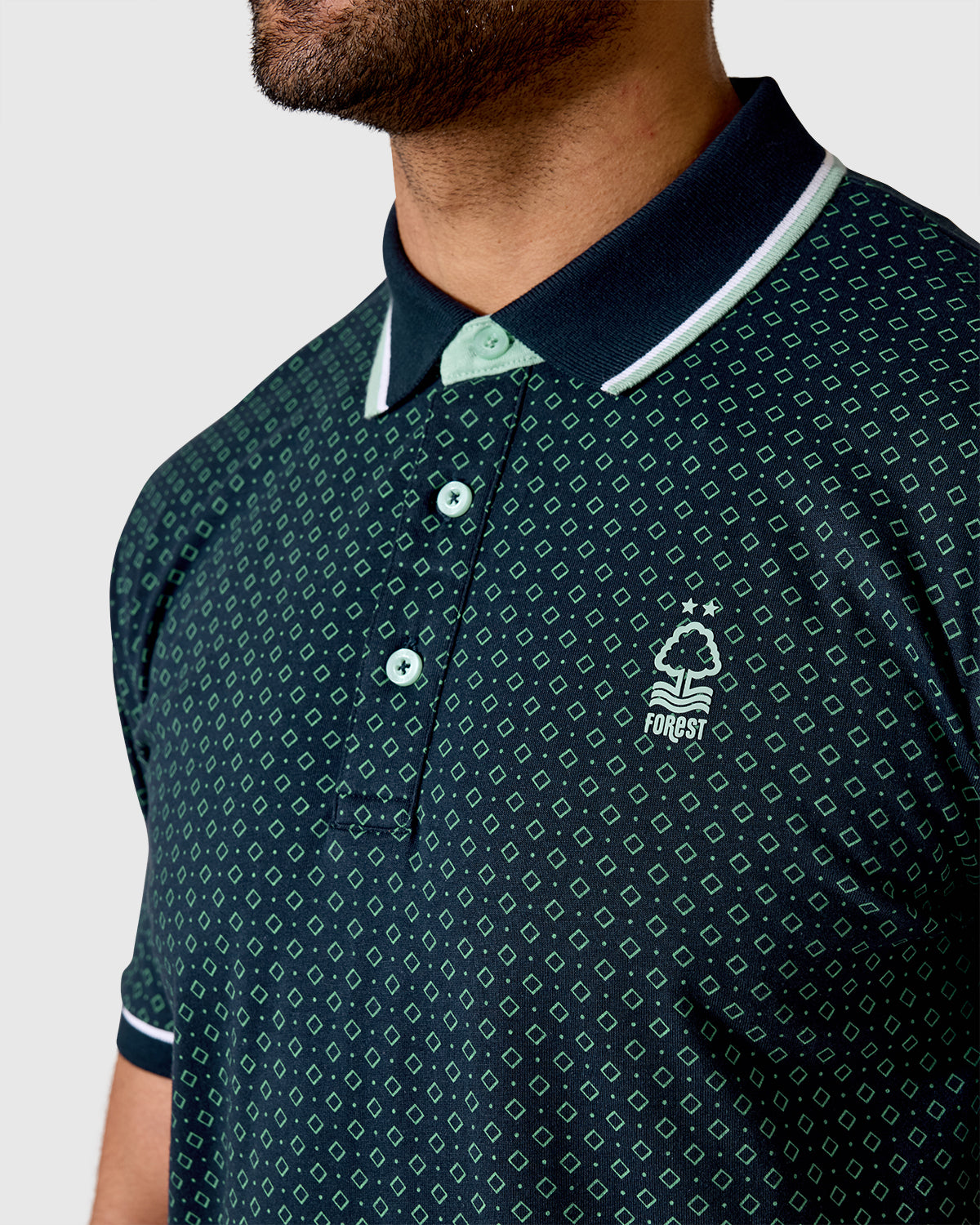 NFFC Navy Bridgford AOP Polo