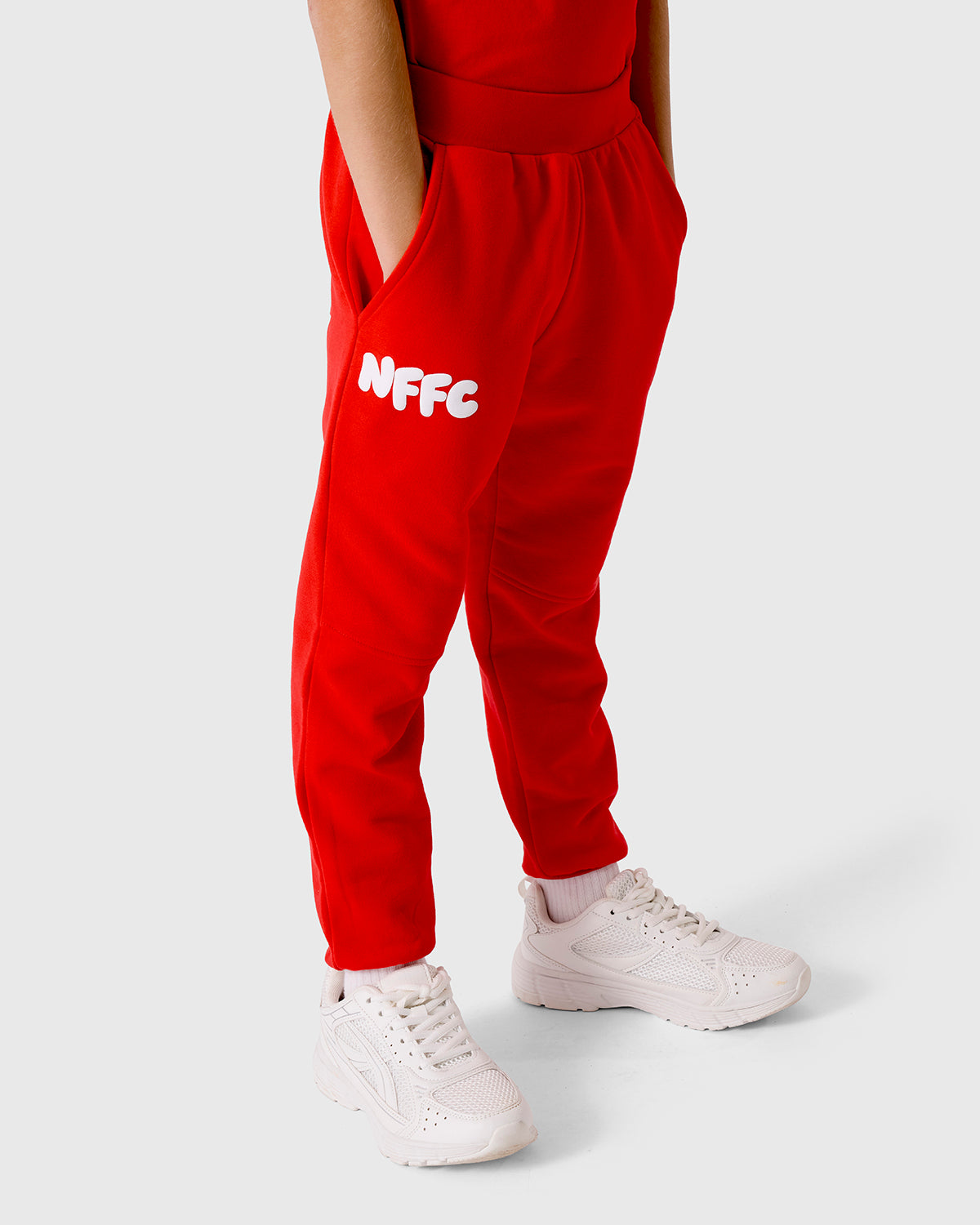 NFFC Junior Red Puff Print Jogger