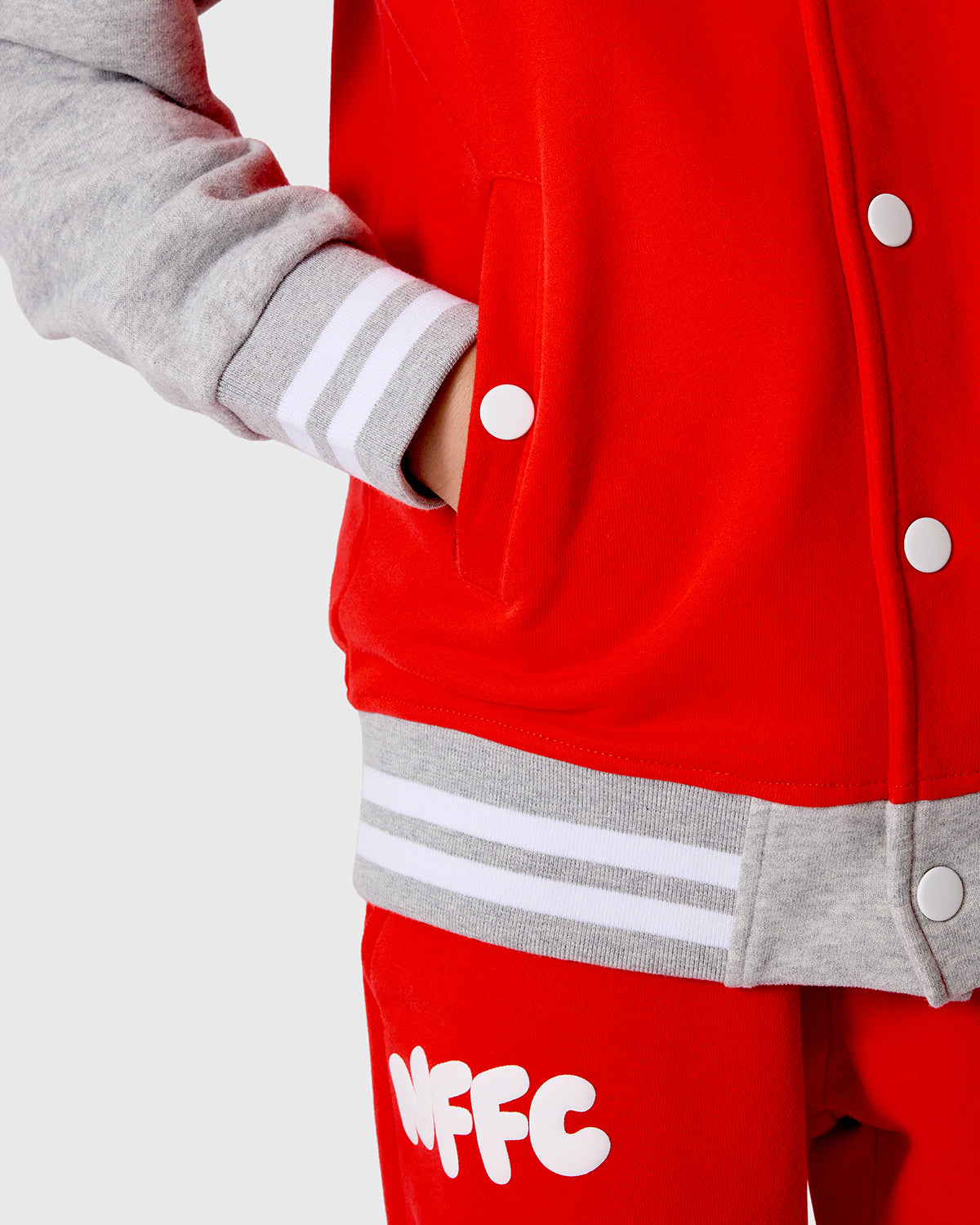 NFFC Junior Red Varsity Jacket
