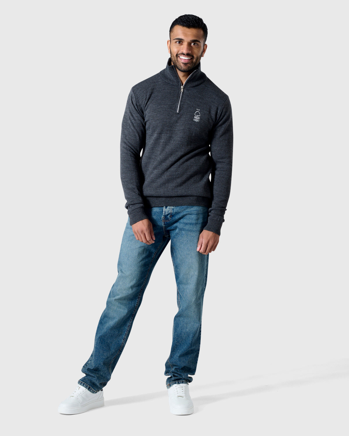 NFFC Charcoal Essential Knit 1/4 Zip