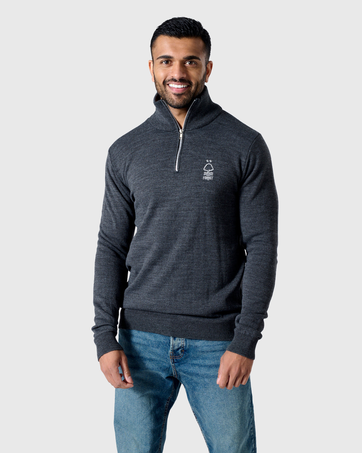 NFFC Charcoal Essential Knit 1/4 Zip