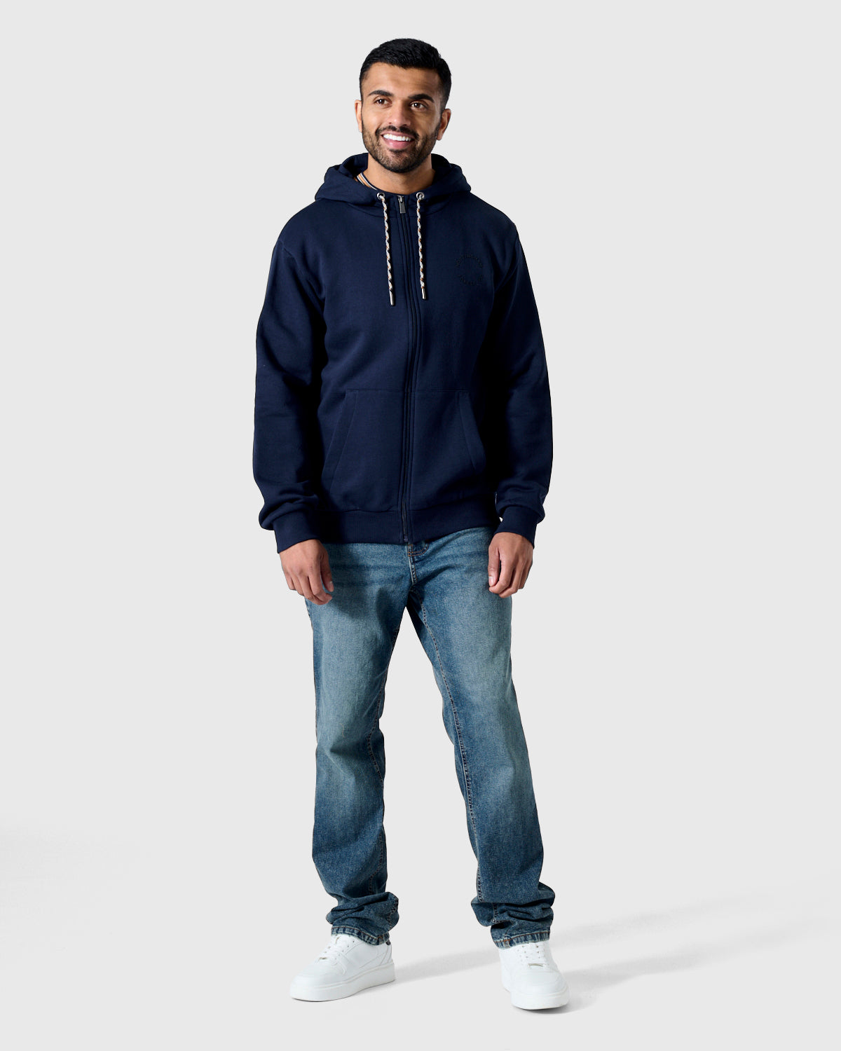 NFFC Navy Premium Circle Full Zip Hoodie