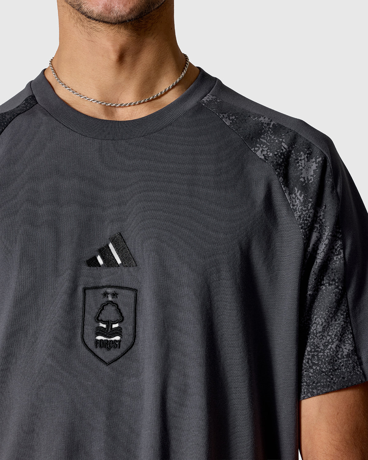 NFFC adidas Grey Camo Print T-Shirt