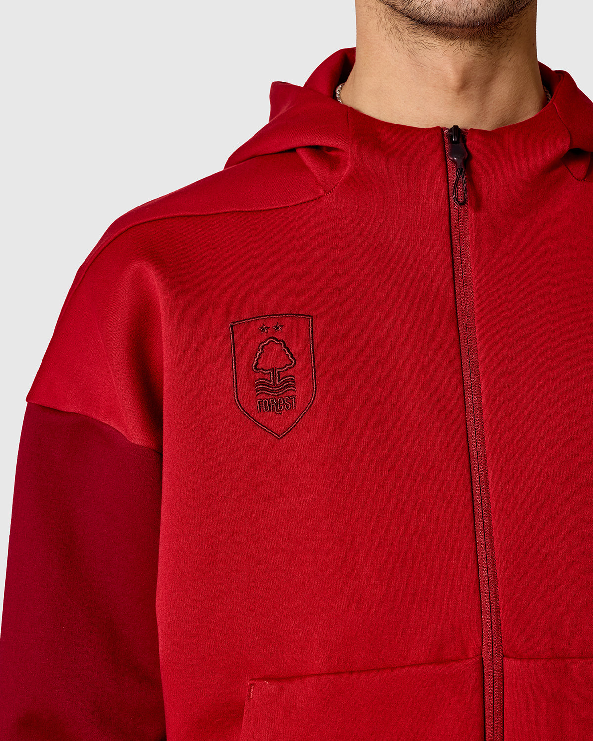 NFFC adidas Maroon Z.N.E. Full Zip Hoodie