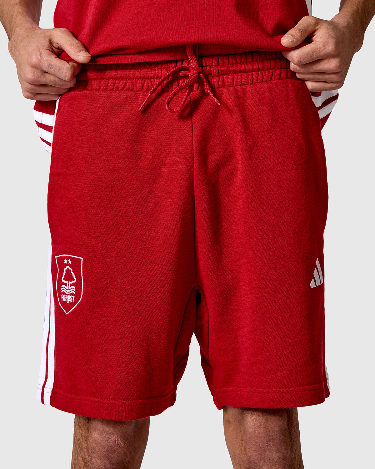 NFFC adidas Maroon 3-Stripe Shorts