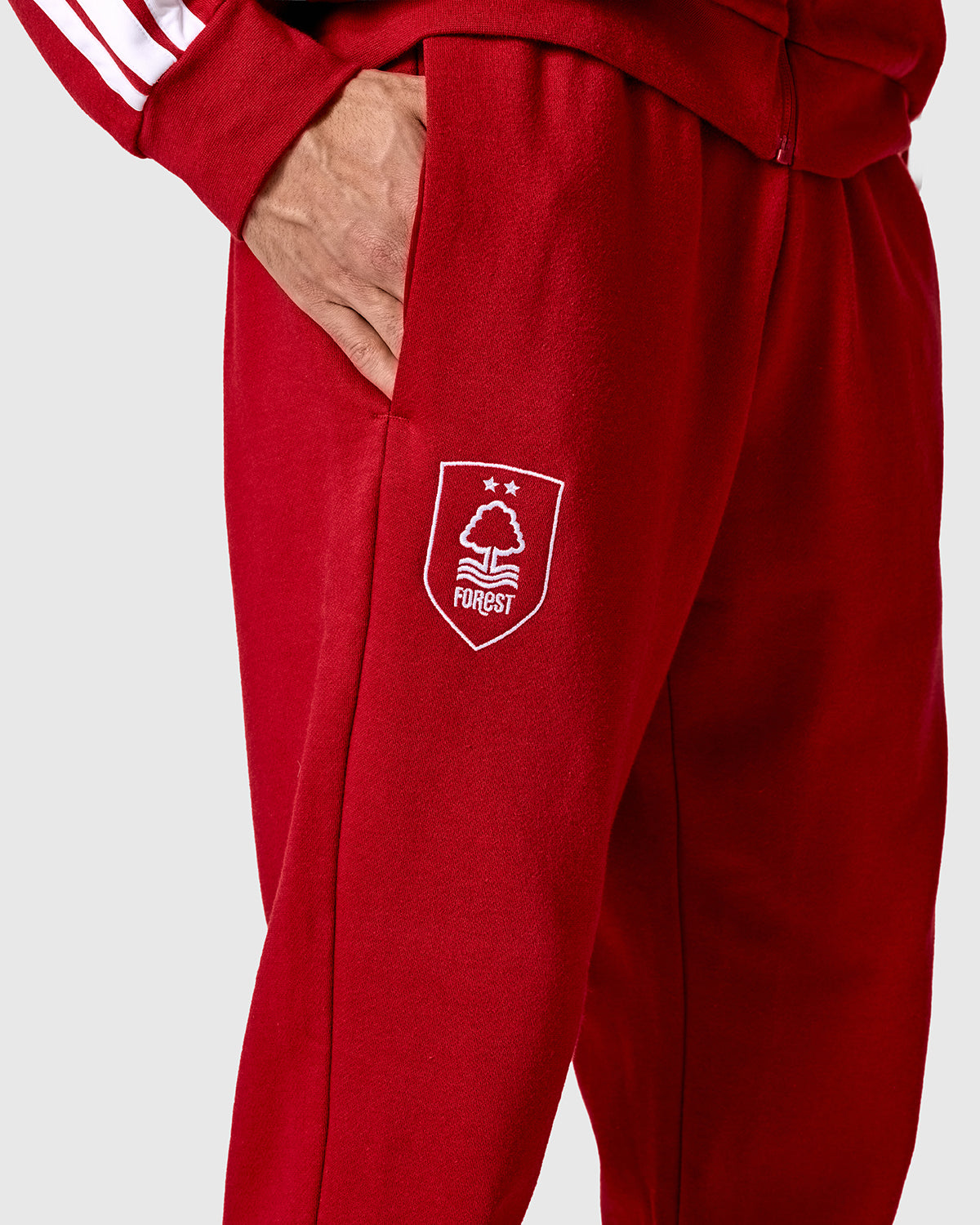 NFFC adidas Maroon 3-Stripe Tracksuit