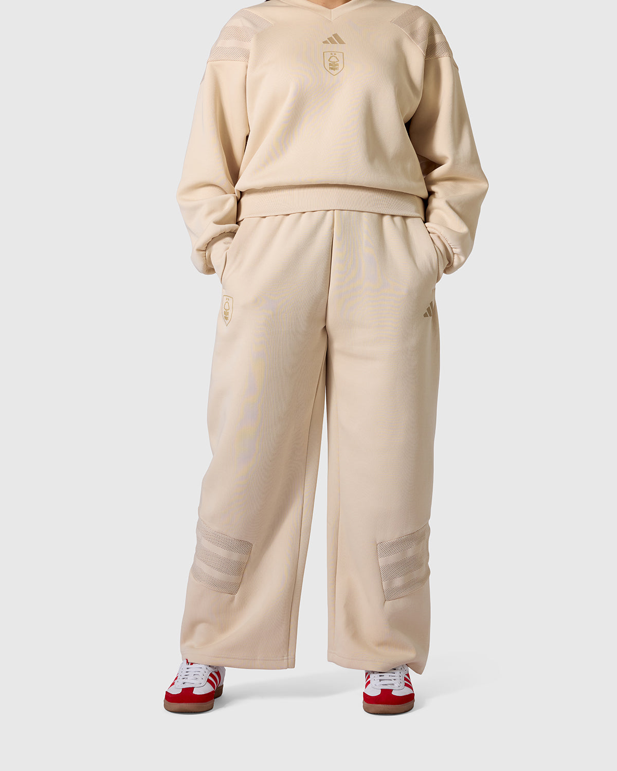 NFFC adidas Womens Crystal Future Icons Mesh Joggers