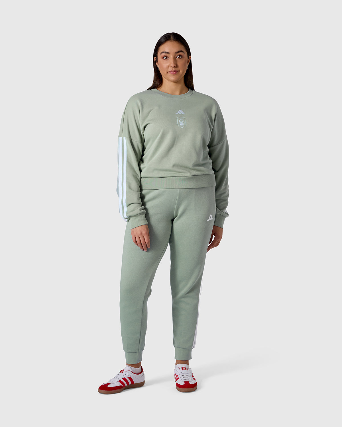 NFFC adidas Women's Sage 3-Stripe Sweatshirt