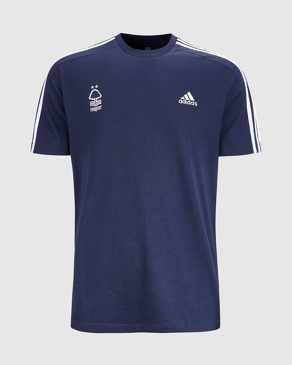 NFFC Adidas Essentials Navy 3-Stripe T-Shirt