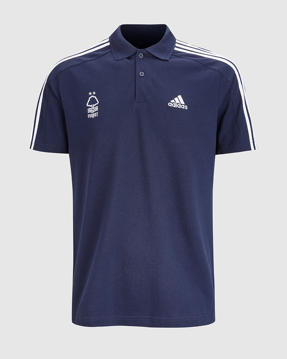 NFFC Adidas Essentials Navy 3-Stripe Polo