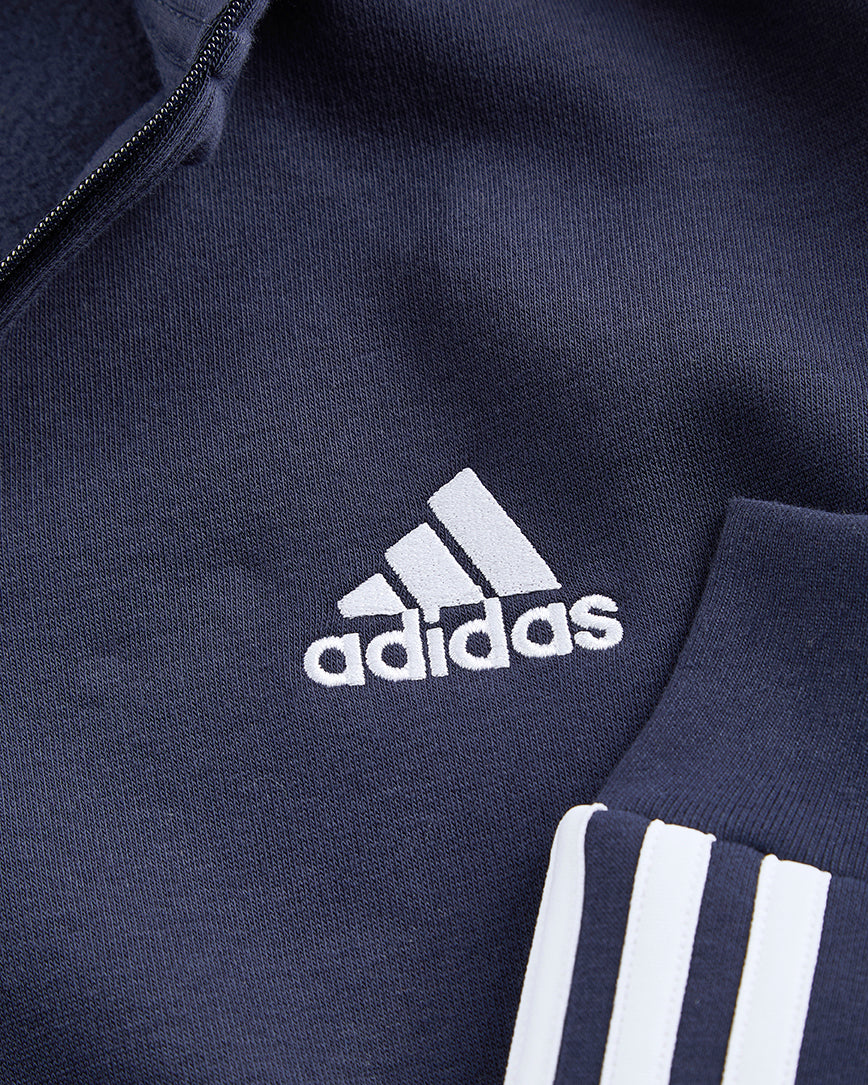 NFFC Adidas Essentials Navy 1/4 Zip 3-Stripe Top